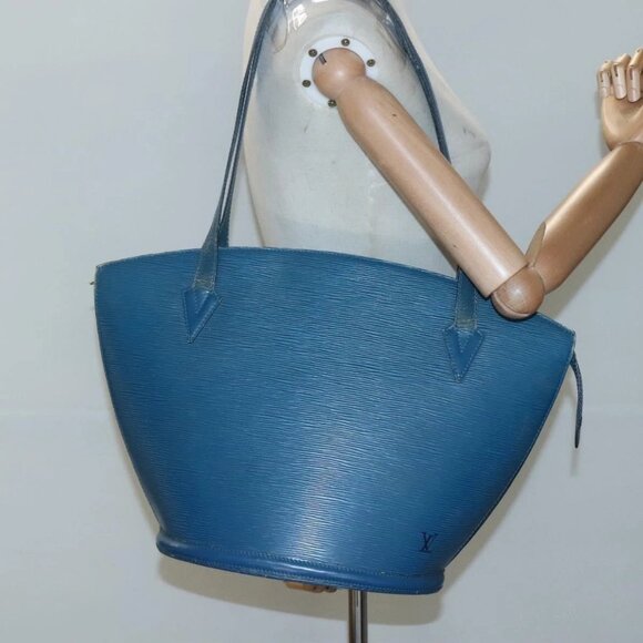 LOUIS VUITTON Epi Saint Jacques Shopping Shoulder Bag Blue M52275 LV Auth BA1323 - Picture 14 of 16